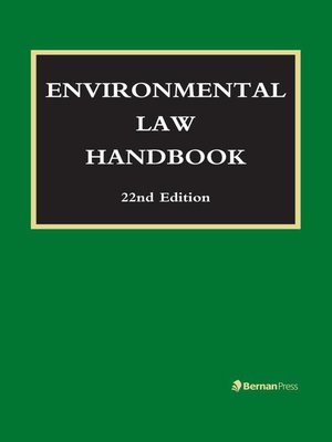 cover image of Environmental Law Handbook